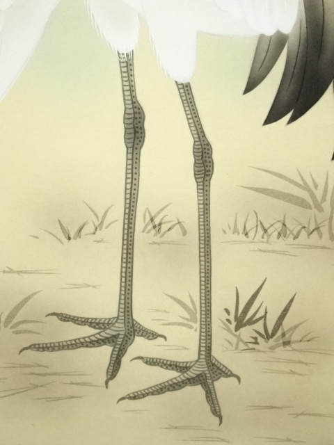 道具 ] - 道具 山下春月筆 松竹梅鶴亀 肉筆絹本掛軸（箱付） | ネット